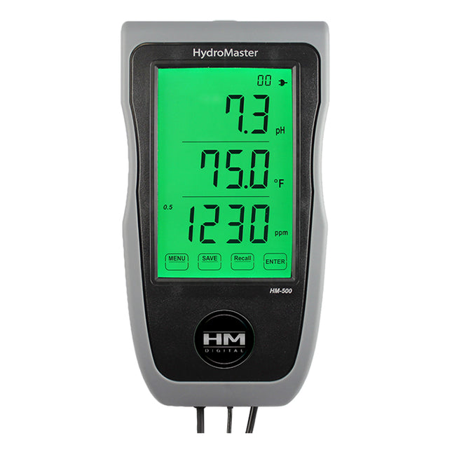 HM Digital Hydromaster 500 - Continuous pH/TDS/EC/Temp meter