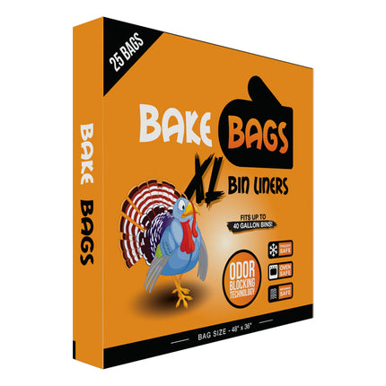Bake Bags Bin Liners 48in x 36in (25 Pack)