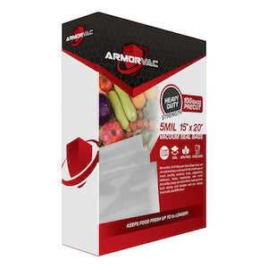 ArmorVac 15”x20” 5mil Precut Vacuum Seal Bags All Clear (100 Pack)