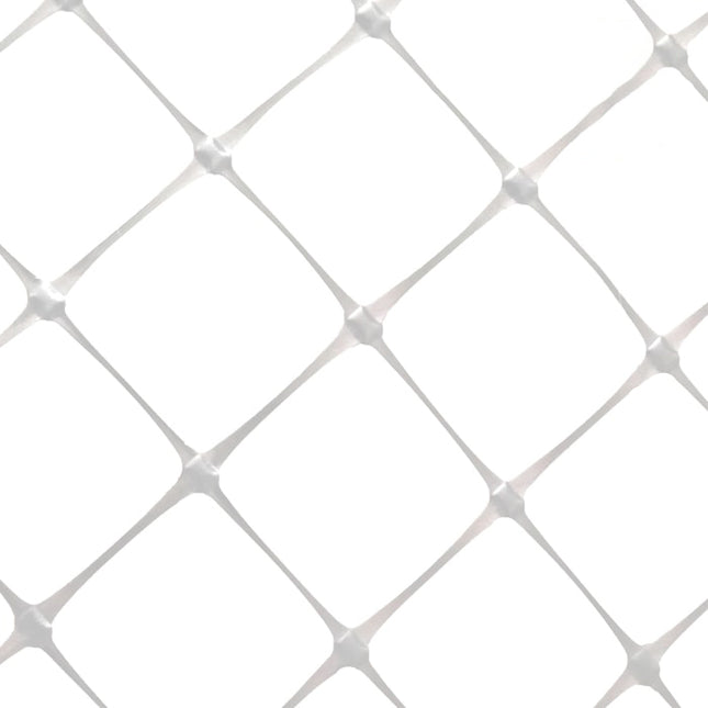 VineLine Durable Plastic Trellis Netting White Roll 4ft x 3300ft w/ 6in Squares