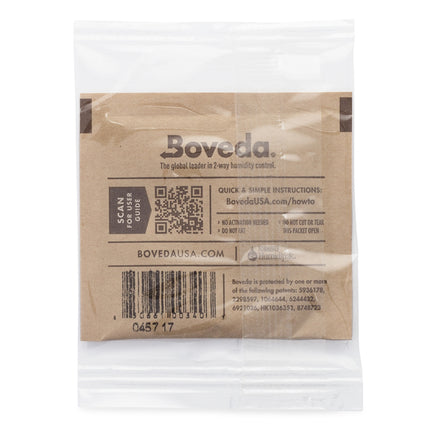 Boveda 2-Way Humidity Control Pack 62% RH 8g Bulk Individually Wrapped (300pcs/Case)