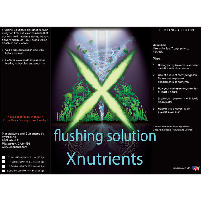 X Nutrients Flushing Solution 1 Gal
