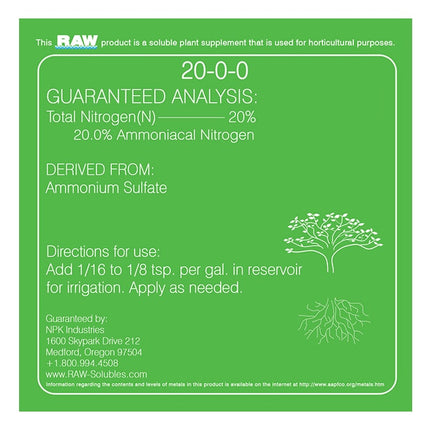 NPK RAW Nitrogen 2lbs