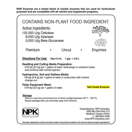NPK RAW Enzymes 2lbs