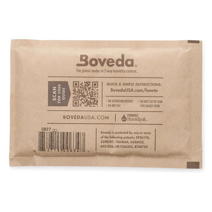 Boveda 2-Way Humidity Control Pack 58% 67g Individually Wrapped (100pcs/Case)