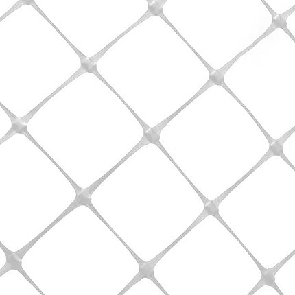VineLine Durable Plastic Trellis Netting White Roll 6.5ft x 100ft w/ 6in Squares