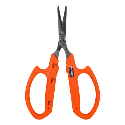 Saboten Stainless Steel Angled Blade Trimming Scissors Orange (PT-13)