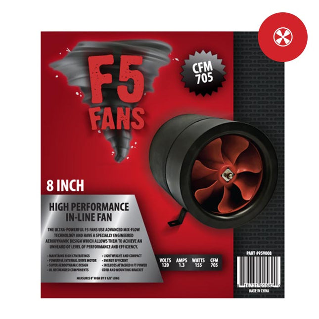 F5 Fans Inline Fan 8in