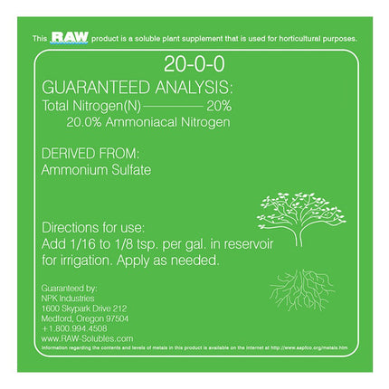 NPK RAW Nitrogen 10lbs