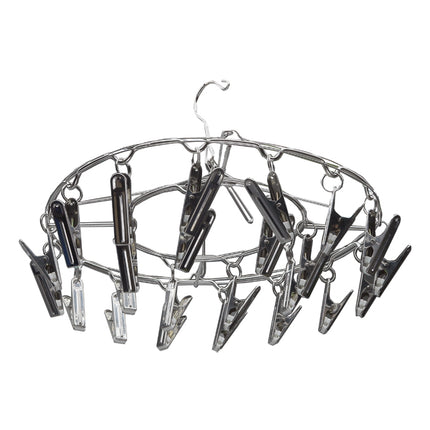 Grow1 24-Clip Hanging Metal Drying Rack