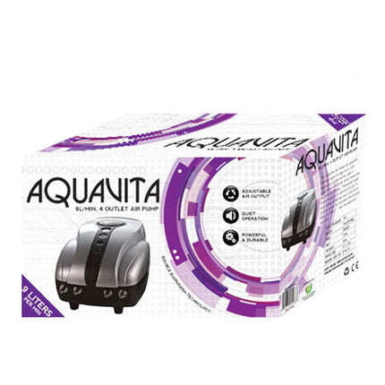 AQUAVITA Air Pump 4 Outlet (9L/Min 143GPH)