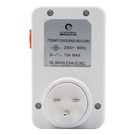 Grow1 240V Single Outlet Mechanical Timer