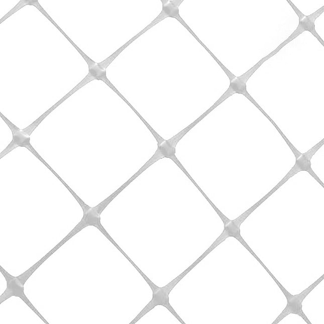 VineLine Durable Plastic Trellis Netting White Roll 5ft x 3300ft w/ 4in Squares