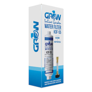 Grow1 Inline Garden Water Filter - Chlorine Removal Sediment Removal