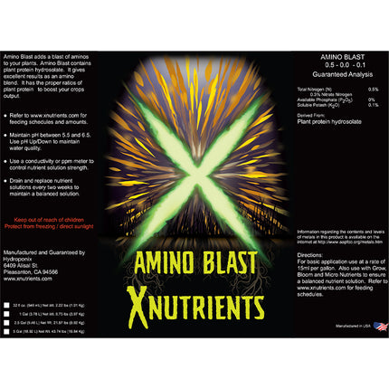 X Nutrients Amino Blast 5 Gal