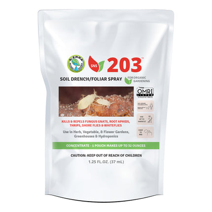 SNS 203 Soil Drench & Foliar Spray Pouch 1.25 fl oz (10pcs/Pack)