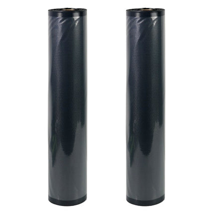 NatureVac Vacuum Seal Bags Black & Clear 15in x 19.5ft (2 Rolls/Box)
