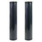 NatureVac Vacuum Seal Bags Black & Clear 15in x 19.5ft (2 Rolls/Box)