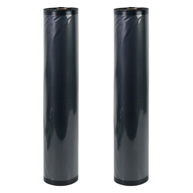 NatureVac Vacuum Seal Bags Black & Clear 15in x 19.5ft (2 Rolls/Box)