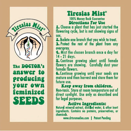 Tiresias Mist - 4floz