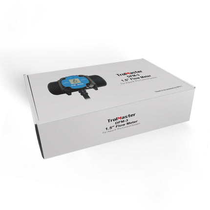 TrolMaster DFM-3 inline flow meter LCD