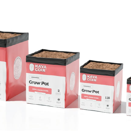 Kaya Coir loose fill grow pots, 100% coco coir