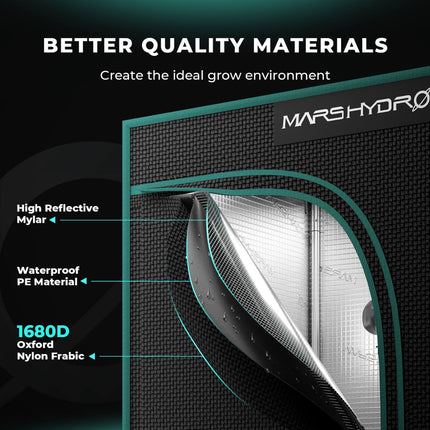 Mars Hydro 1680D grow tent fabric