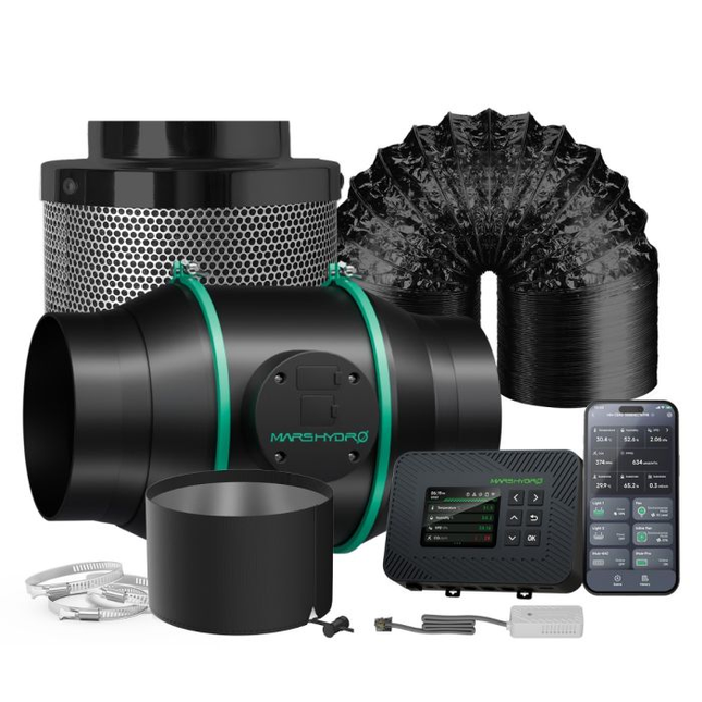Mars Hydro iFresh 6-inch fan and carbon filter kit with iControl
