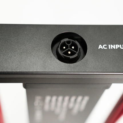 Photontek X 1000W Pro AC input connector on the frame, close-up