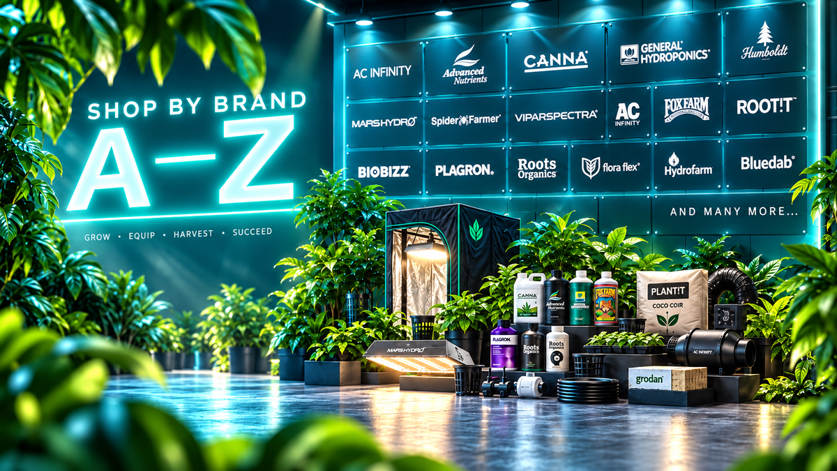 Shop by brand A to Z — every brand Matt's Hydroponics carries