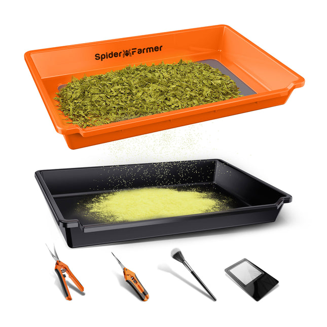 Spider Farmer trim tray with sifter screen