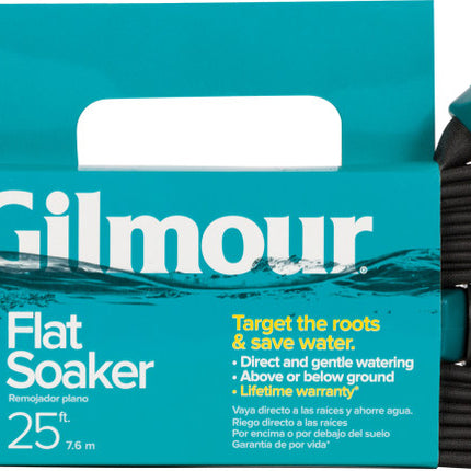 Gilmour Flat Weeper/Soaker Hose in Shelf Display Black 25FT