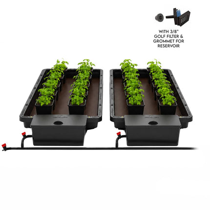 AutoPot Tray2Grow 4x4 bundle with golf filter